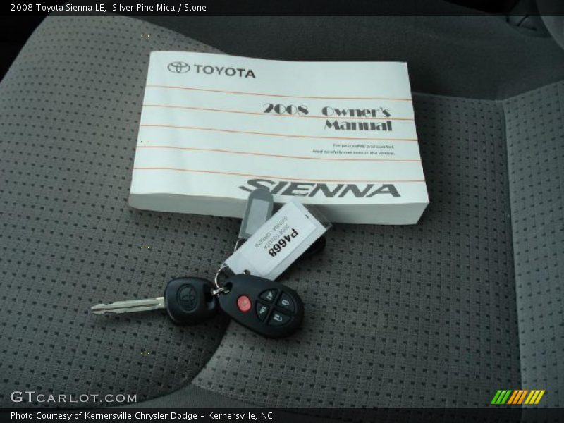 Silver Pine Mica / Stone 2008 Toyota Sienna LE