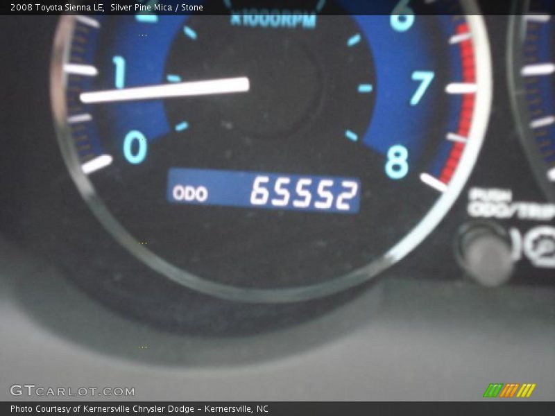 Silver Pine Mica / Stone 2008 Toyota Sienna LE