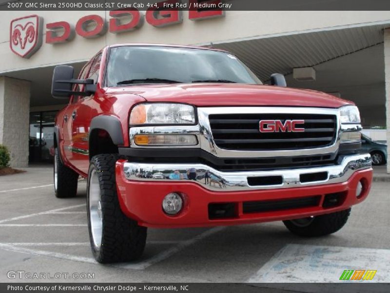 Fire Red / Medium Gray 2007 GMC Sierra 2500HD Classic SLT Crew Cab 4x4