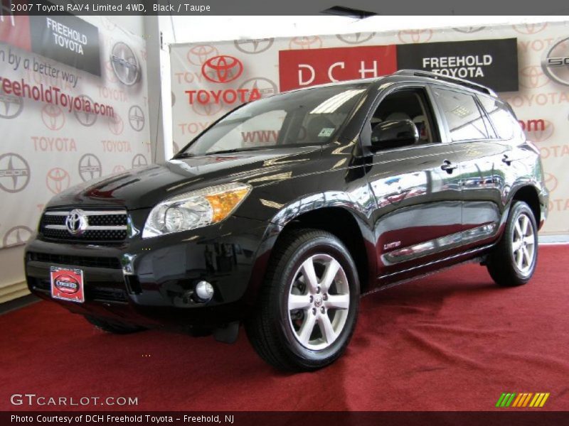 Black / Taupe 2007 Toyota RAV4 Limited 4WD