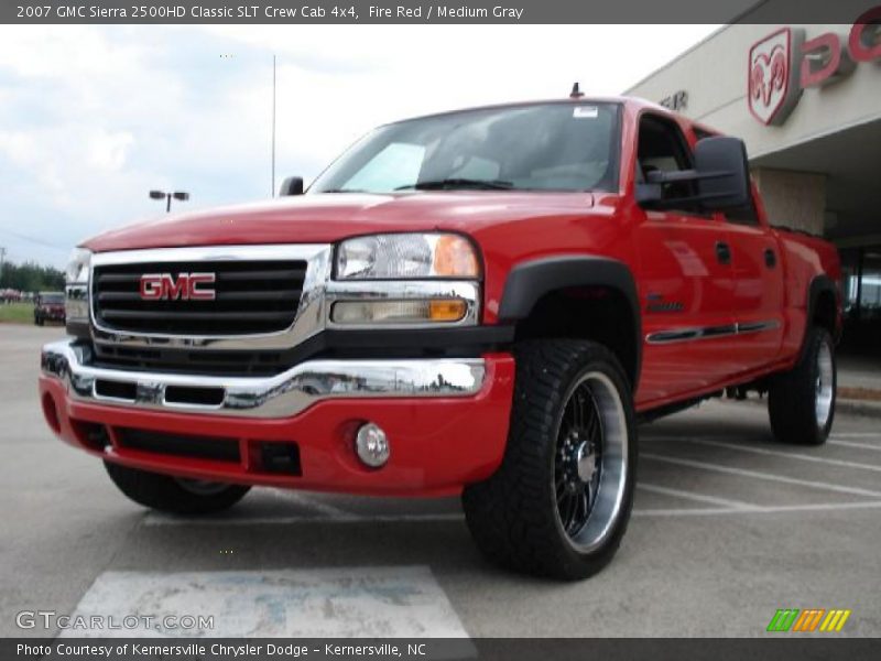 Fire Red / Medium Gray 2007 GMC Sierra 2500HD Classic SLT Crew Cab 4x4