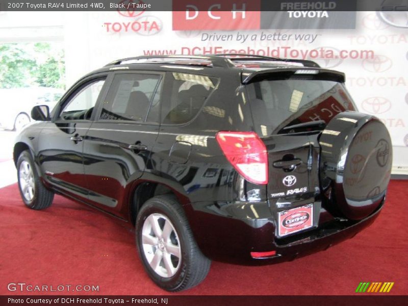 Black / Taupe 2007 Toyota RAV4 Limited 4WD