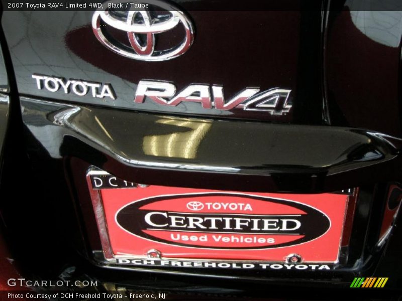 Black / Taupe 2007 Toyota RAV4 Limited 4WD