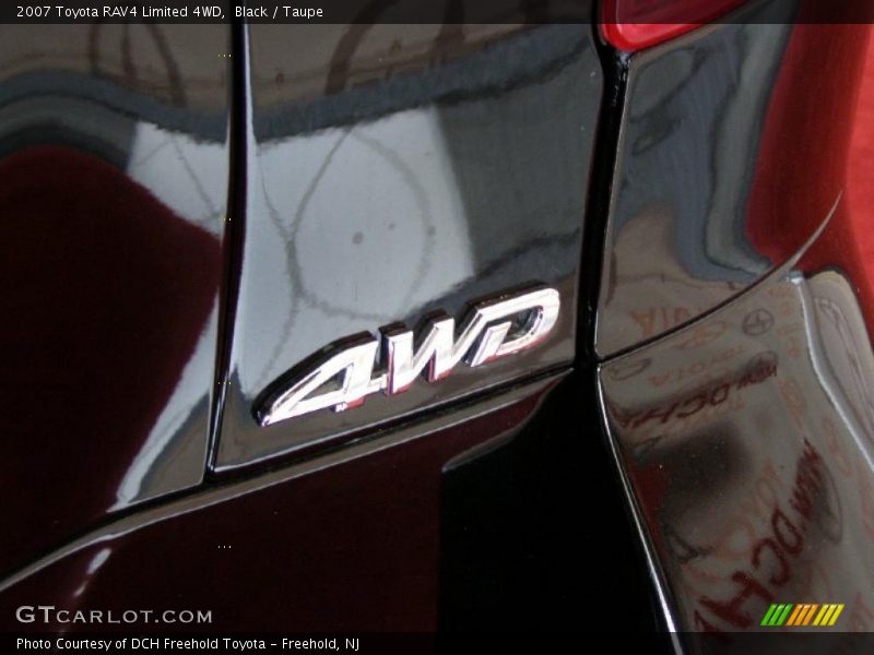 Black / Taupe 2007 Toyota RAV4 Limited 4WD