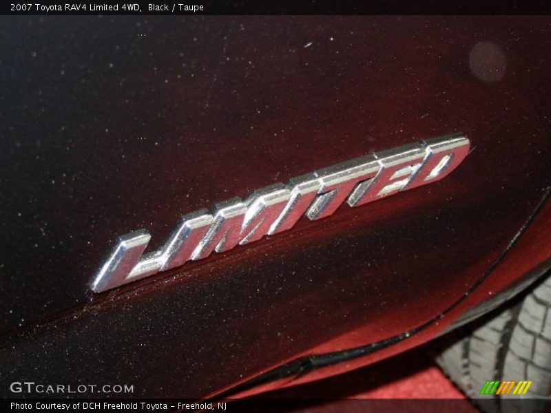 Black / Taupe 2007 Toyota RAV4 Limited 4WD
