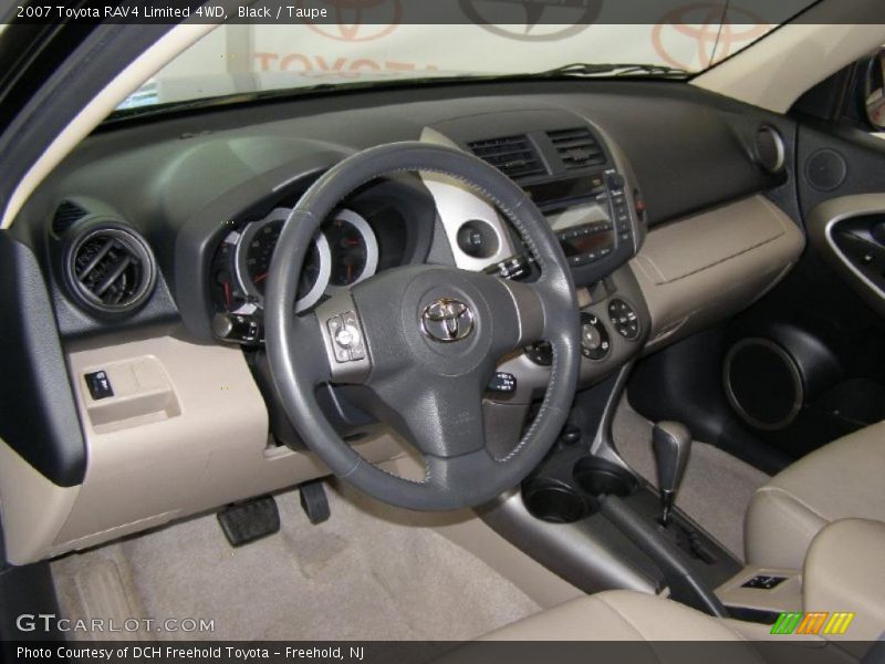 Black / Taupe 2007 Toyota RAV4 Limited 4WD