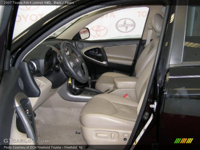 Black / Taupe 2007 Toyota RAV4 Limited 4WD
