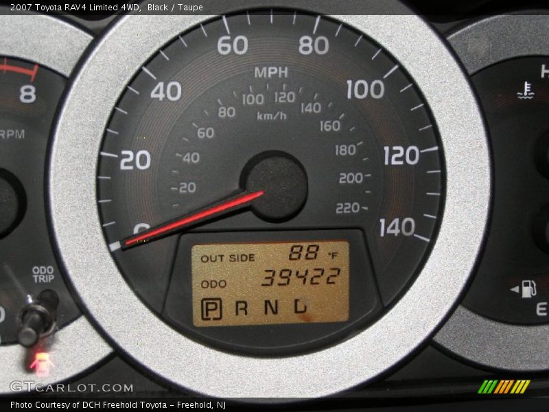 Black / Taupe 2007 Toyota RAV4 Limited 4WD