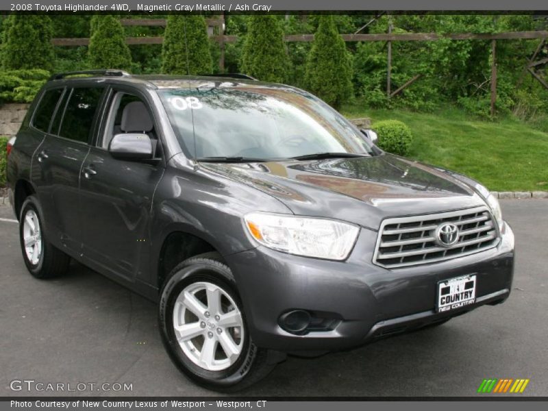 Magnetic Gray Metallic / Ash Gray 2008 Toyota Highlander 4WD