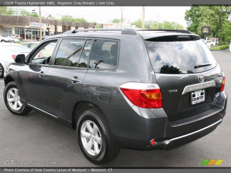 Magnetic Gray Metallic / Ash Gray 2008 Toyota Highlander 4WD