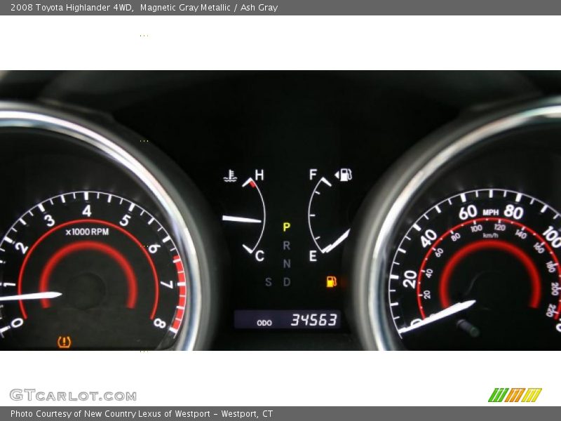 Magnetic Gray Metallic / Ash Gray 2008 Toyota Highlander 4WD
