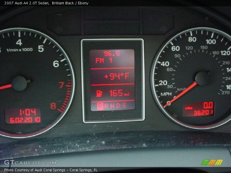 Brilliant Black / Ebony 2007 Audi A4 2.0T Sedan