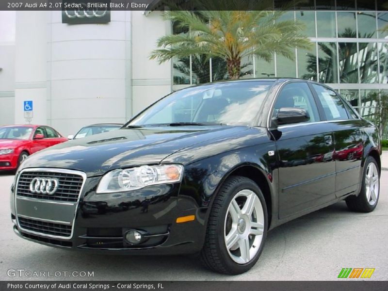 Brilliant Black / Ebony 2007 Audi A4 2.0T Sedan