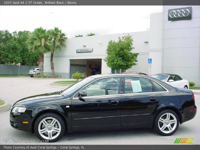 Brilliant Black / Ebony 2007 Audi A4 2.0T Sedan