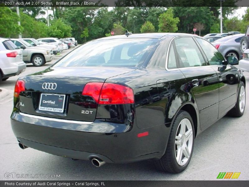 Brilliant Black / Ebony 2007 Audi A4 2.0T Sedan