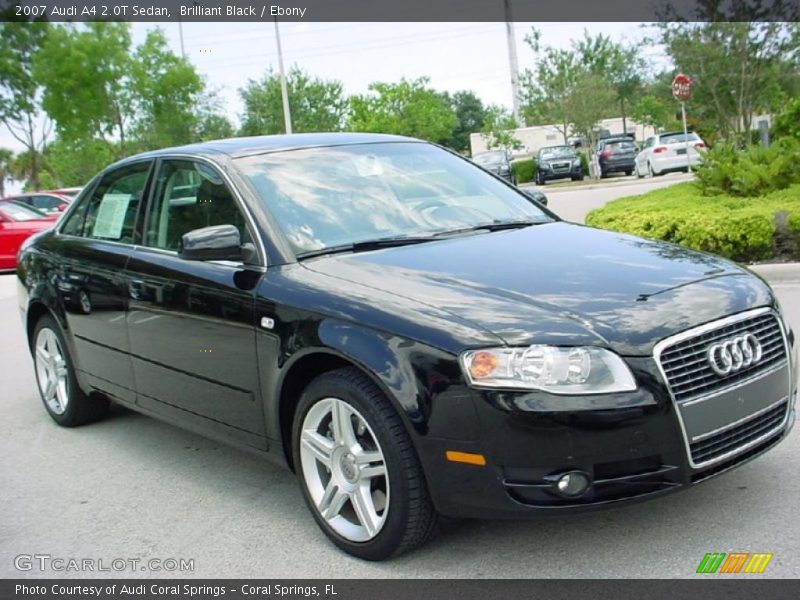 Brilliant Black / Ebony 2007 Audi A4 2.0T Sedan