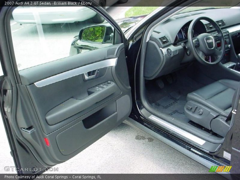 Brilliant Black / Ebony 2007 Audi A4 2.0T Sedan