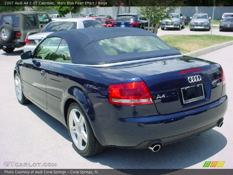 Moro Blue Pearl Effect / Beige 2007 Audi A4 2.0T Cabriolet