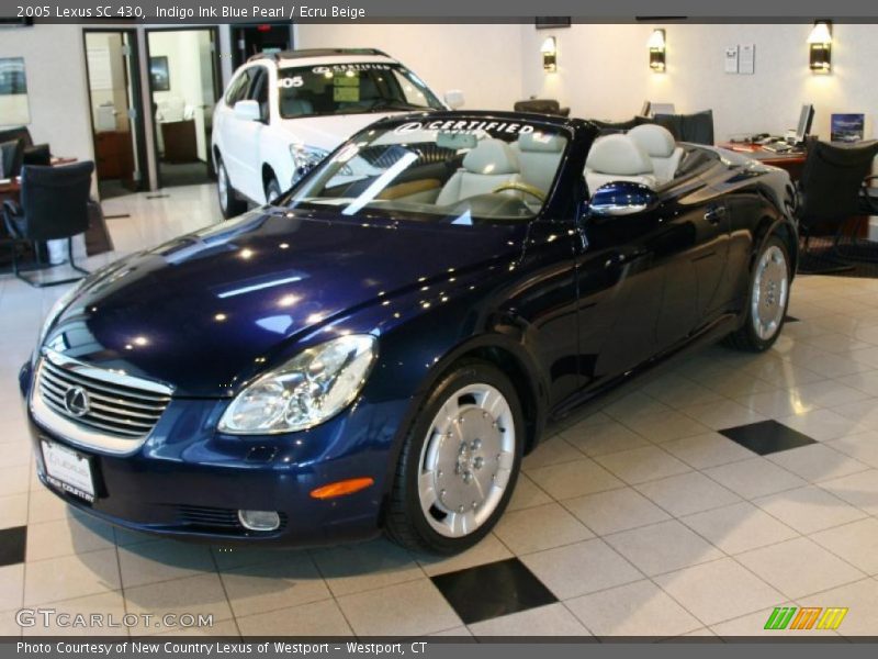Indigo Ink Blue Pearl / Ecru Beige 2005 Lexus SC 430
