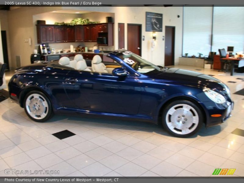 Indigo Ink Blue Pearl / Ecru Beige 2005 Lexus SC 430