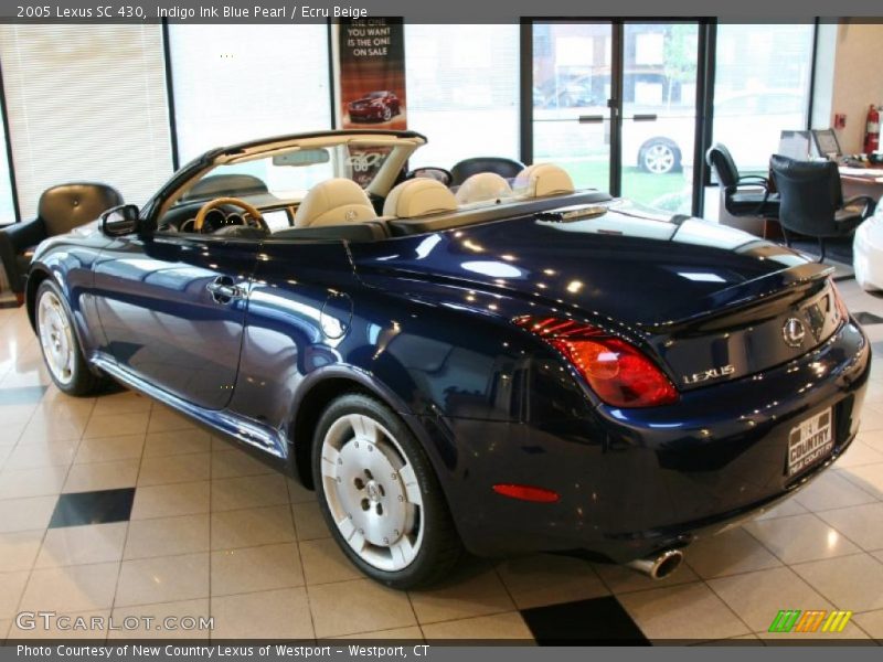 Indigo Ink Blue Pearl / Ecru Beige 2005 Lexus SC 430