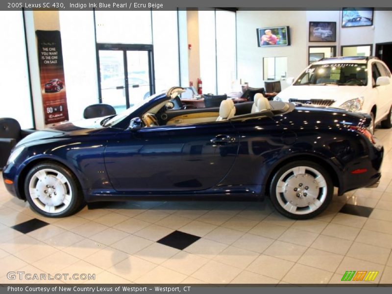 Indigo Ink Blue Pearl / Ecru Beige 2005 Lexus SC 430