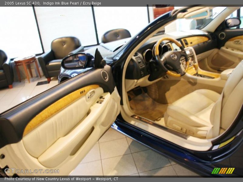 Indigo Ink Blue Pearl / Ecru Beige 2005 Lexus SC 430