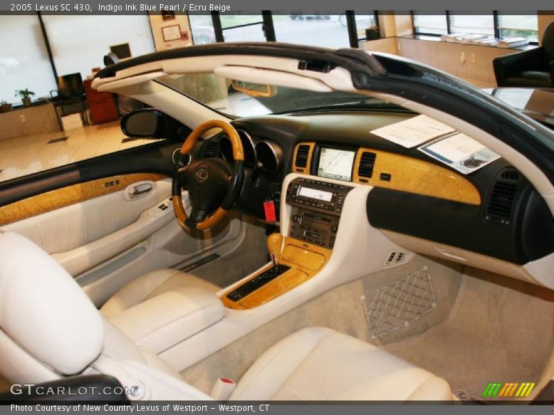Indigo Ink Blue Pearl / Ecru Beige 2005 Lexus SC 430