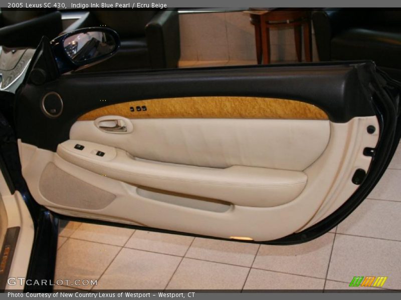 Indigo Ink Blue Pearl / Ecru Beige 2005 Lexus SC 430