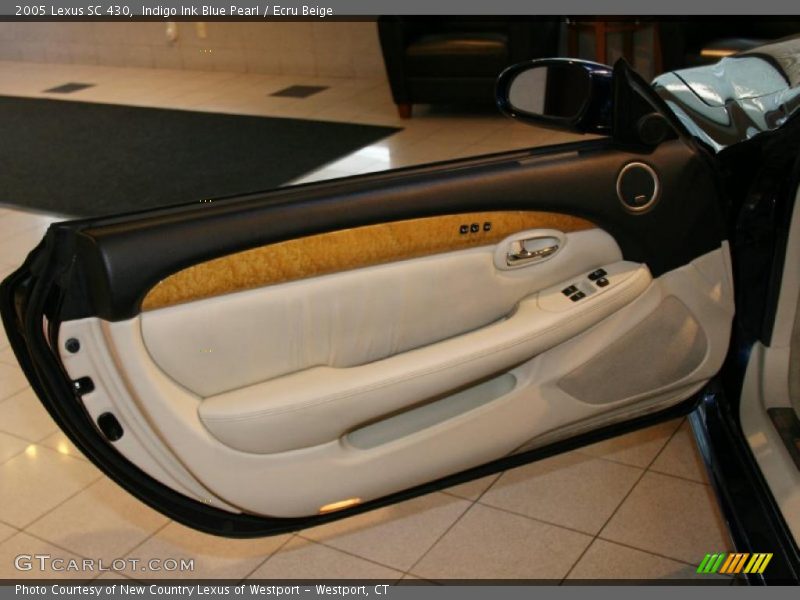 Indigo Ink Blue Pearl / Ecru Beige 2005 Lexus SC 430