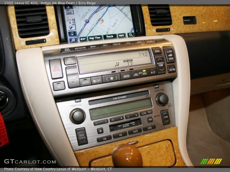 Indigo Ink Blue Pearl / Ecru Beige 2005 Lexus SC 430