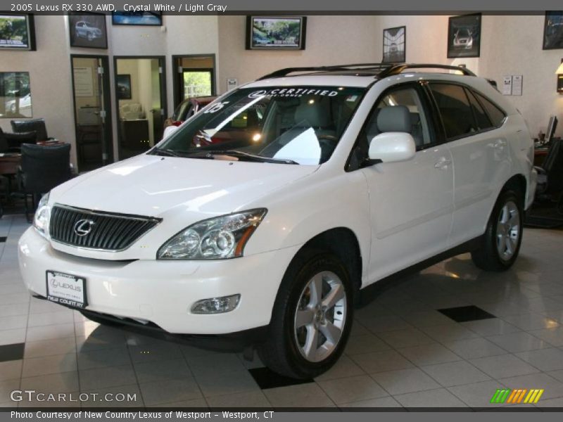Crystal White / Light Gray 2005 Lexus RX 330 AWD