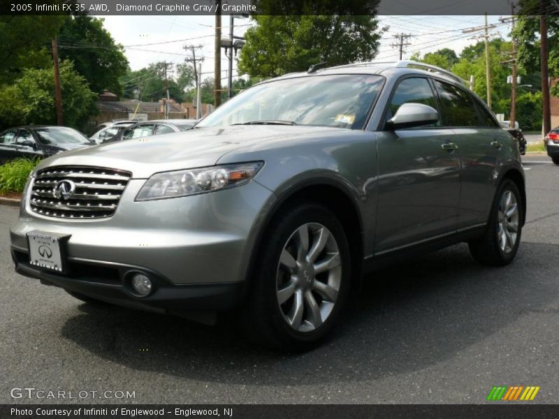 Diamond Graphite Gray / Graphite 2005 Infiniti FX 35 AWD