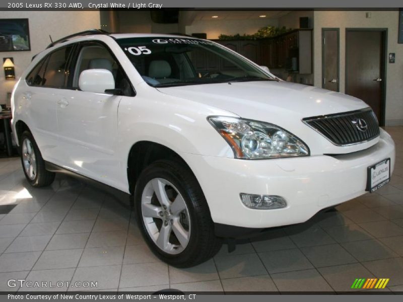 Crystal White / Light Gray 2005 Lexus RX 330 AWD