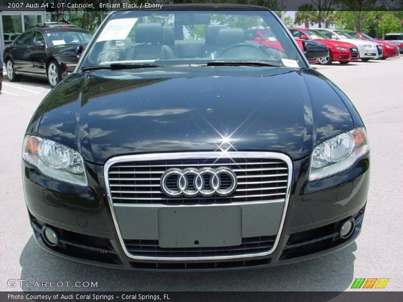 Brilliant Black / Ebony 2007 Audi A4 2.0T Cabriolet