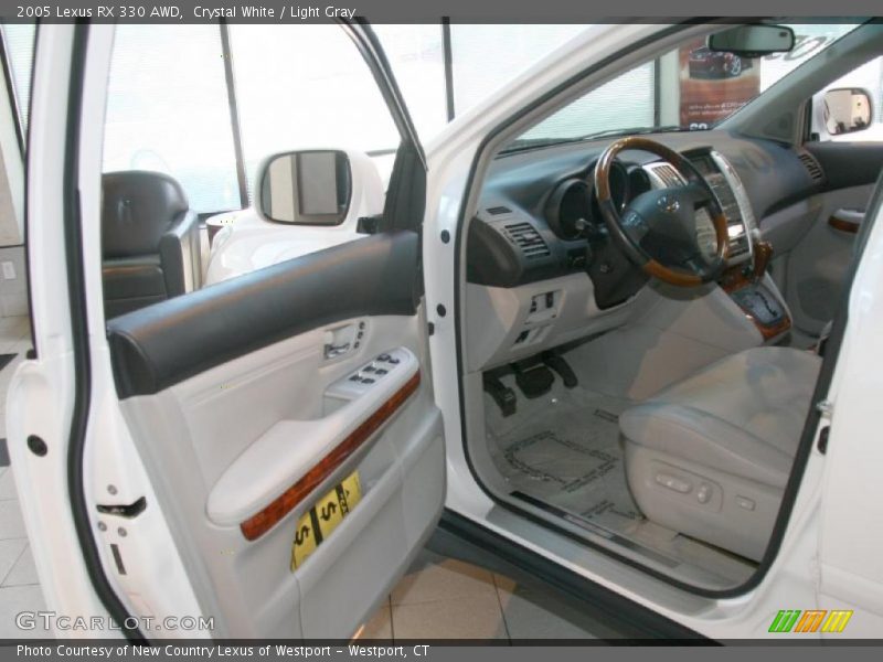 Crystal White / Light Gray 2005 Lexus RX 330 AWD