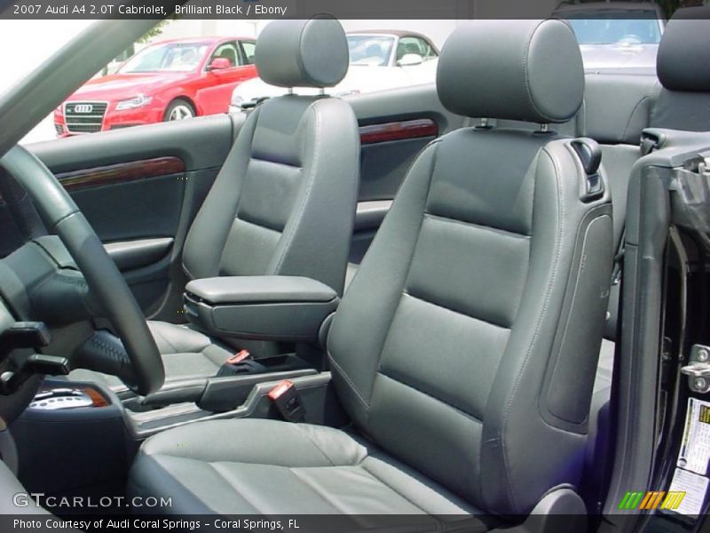 Brilliant Black / Ebony 2007 Audi A4 2.0T Cabriolet