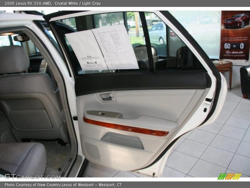 Crystal White / Light Gray 2005 Lexus RX 330 AWD
