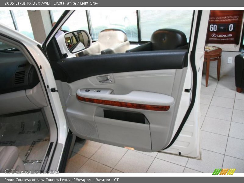Crystal White / Light Gray 2005 Lexus RX 330 AWD