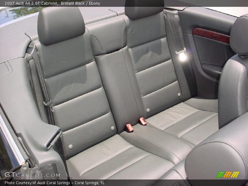 Brilliant Black / Ebony 2007 Audi A4 2.0T Cabriolet