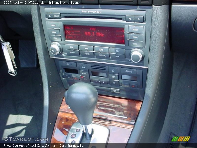 Brilliant Black / Ebony 2007 Audi A4 2.0T Cabriolet