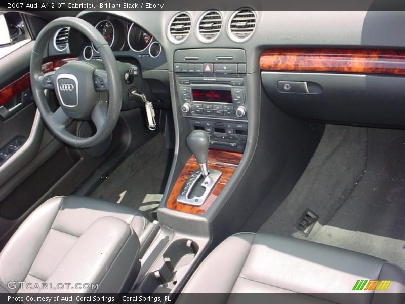 Brilliant Black / Ebony 2007 Audi A4 2.0T Cabriolet