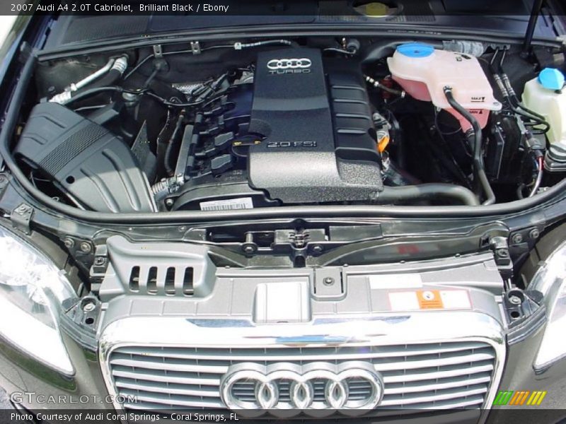 Brilliant Black / Ebony 2007 Audi A4 2.0T Cabriolet