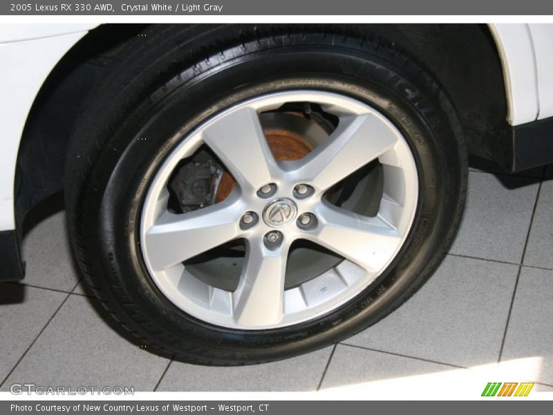 Crystal White / Light Gray 2005 Lexus RX 330 AWD