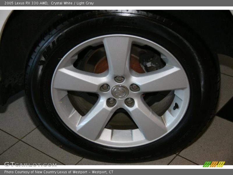 Crystal White / Light Gray 2005 Lexus RX 330 AWD