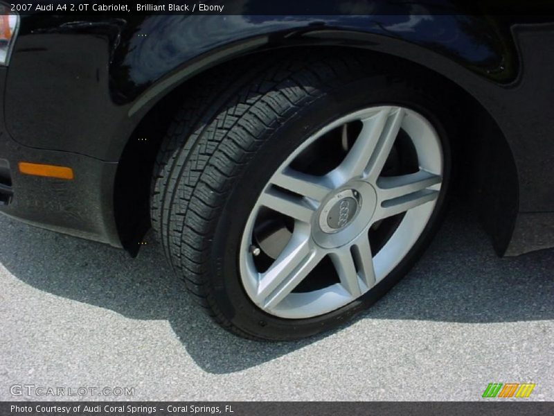 Brilliant Black / Ebony 2007 Audi A4 2.0T Cabriolet