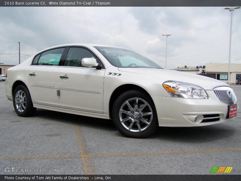 White Diamond Tri-Coat / Titanium 2010 Buick Lucerne CX