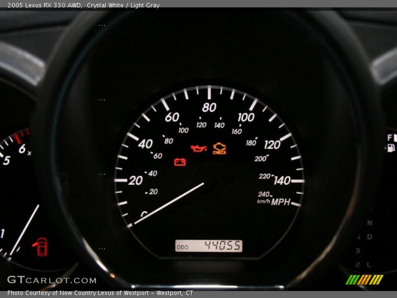 Crystal White / Light Gray 2005 Lexus RX 330 AWD
