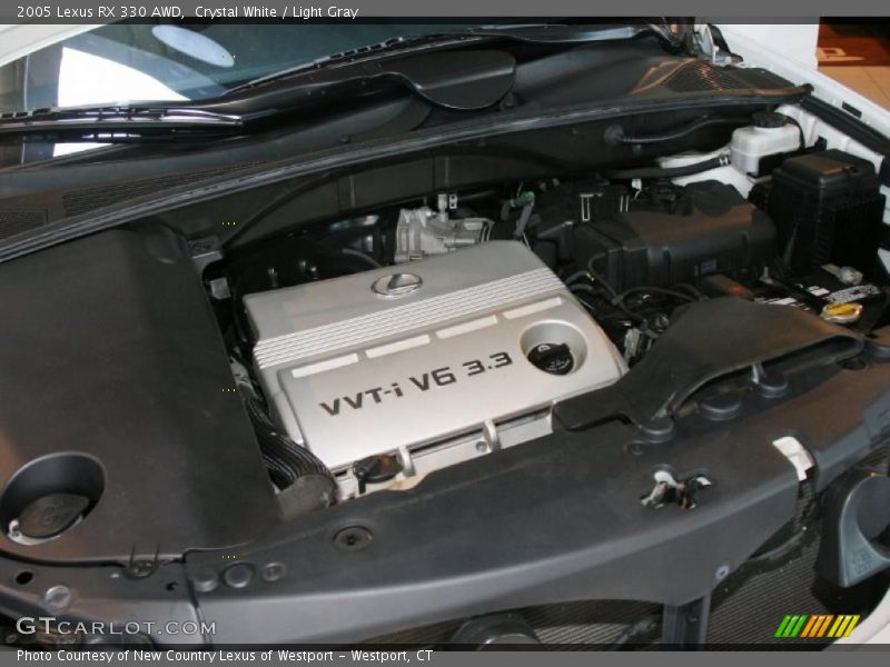Crystal White / Light Gray 2005 Lexus RX 330 AWD