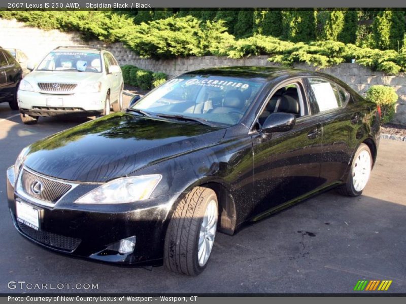 Obsidian Black / Black 2007 Lexus IS 250 AWD